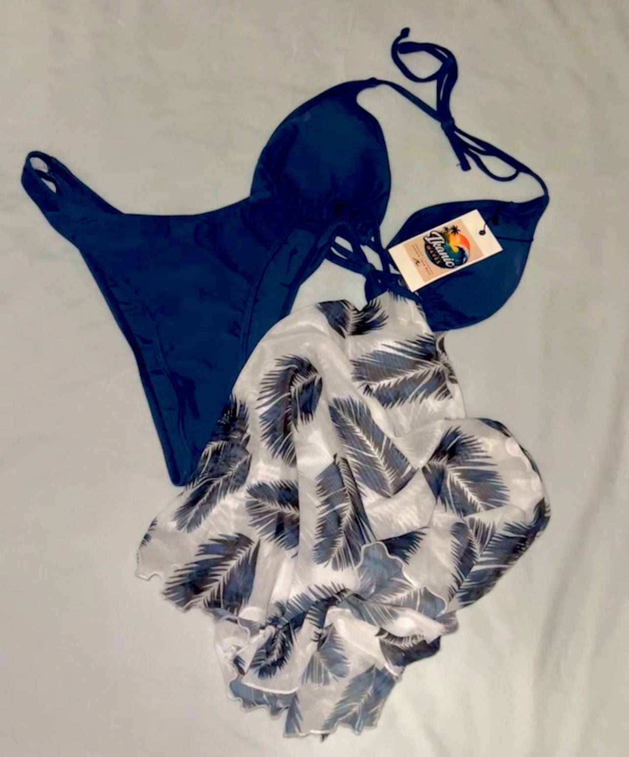 Midnight palm Tree 3 piece